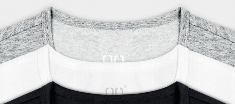 Комплект футболок Xiaomi Runmi 90 Points Antibacterial T-shirt SET Grey and Black XXL (2 шт.)